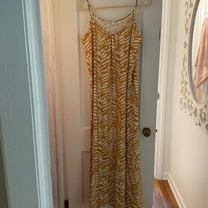Yellow maxi dress